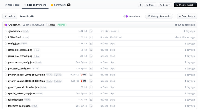 DeepSeek 在 HuggingFace 上向公众发布了 Janus,以支持学术界和商业界更广泛、更多样化的研究。